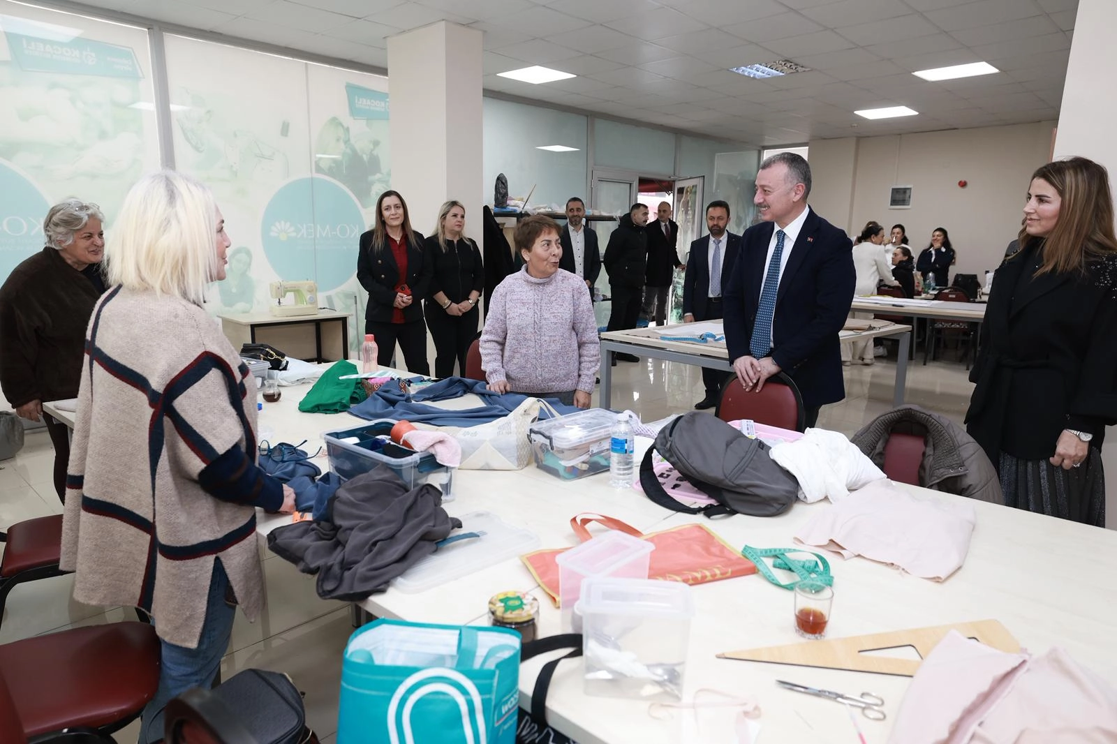 Kocaeli Büyükşehir Belediye Başkanı Tahir Büyükakın, Yahya Kaptan KO-MEK Kurs