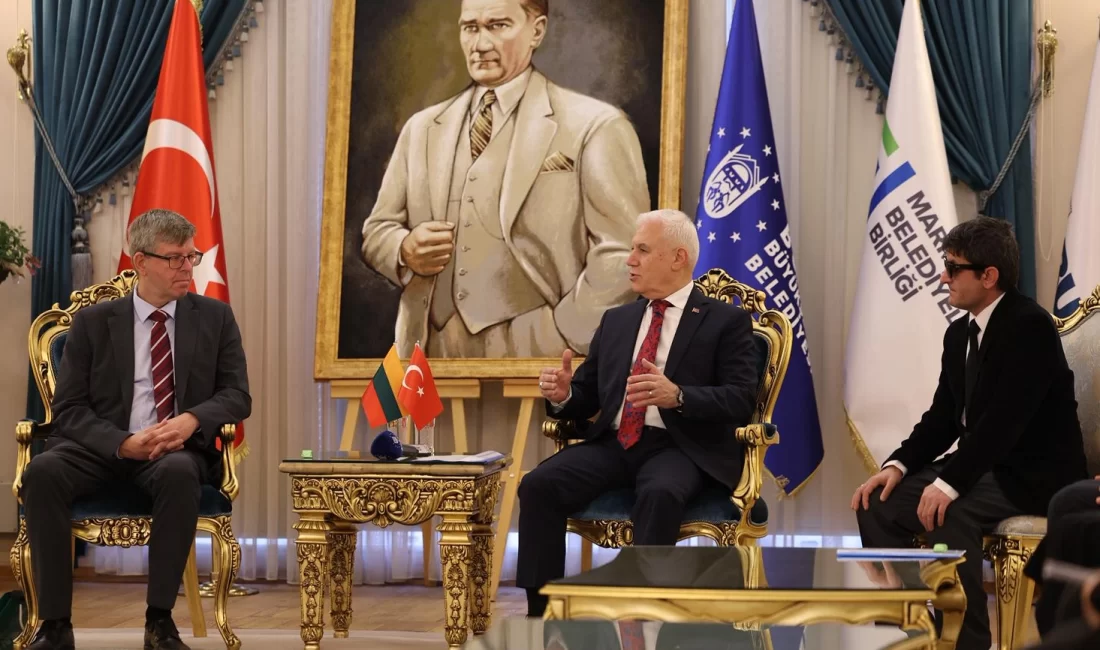 Bursa Büyükşehir Belediye Başkanı Mustafa Bozbey, Litvanya Ankara Büyükelçisi Marius