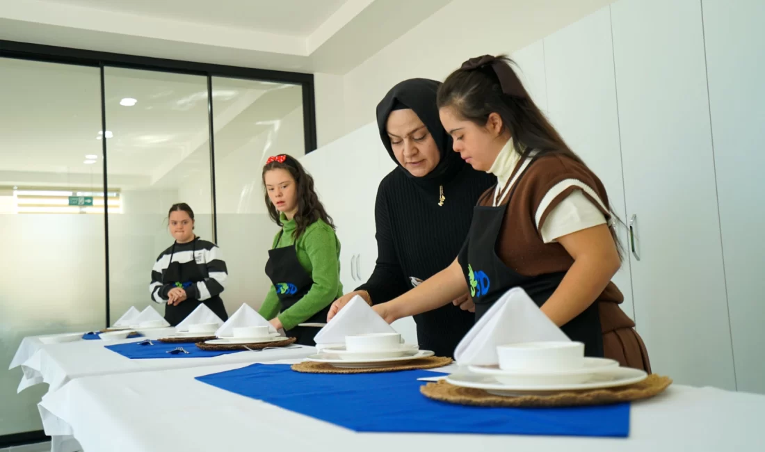 Konya’da Meram Belediyesi’nin DOSD Meram projesi kapsamında, down sendromlu bireyler