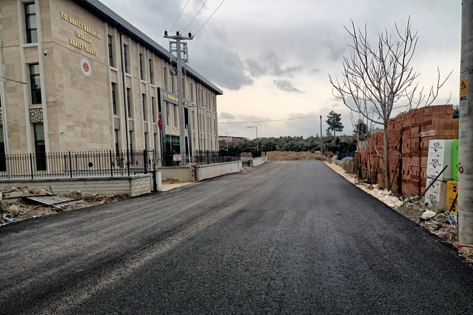 Muğla Büyükşehir Belediyesi, Yatağan’da Yeni Adalet Sarayı bağlantı yolunda toplam