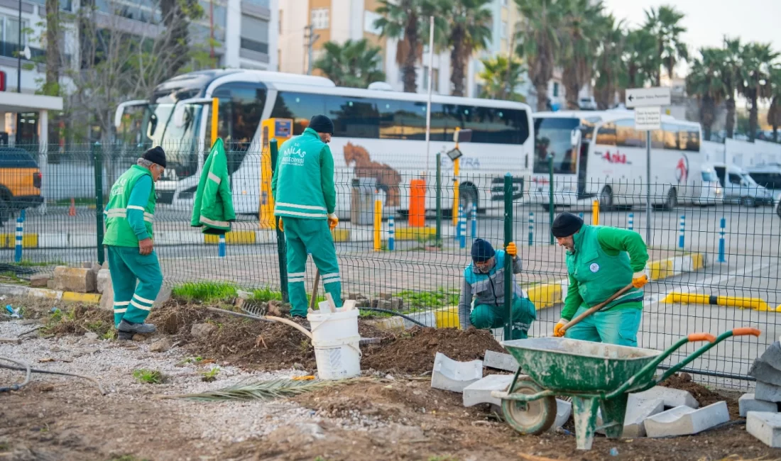 Muğla’da Milas Belediyesi, ilçenin dört bir yanında başlattığı peyzaj ve